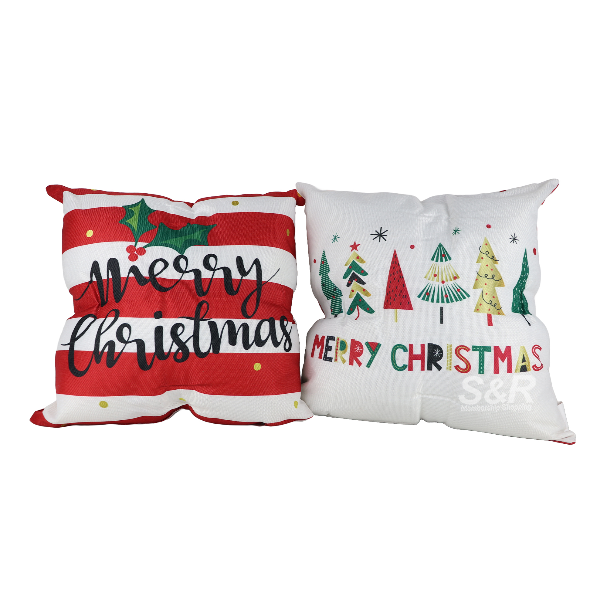Silver & Sage Holiday Pillows 2pcs
